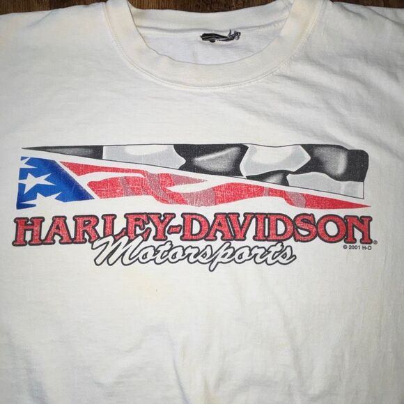 Vintage 2001 Harley Davidson t shirt Symbols of Freedom 2 sided Sz XL biker - Picture 3 of 5